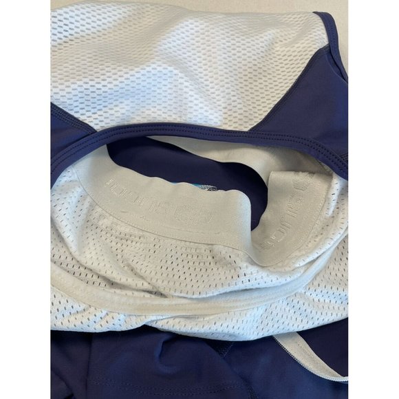 Sugoi Womens Cycling Jersey Size M Stretch Zip White Blue Sleeveless - Picture 7 of 7